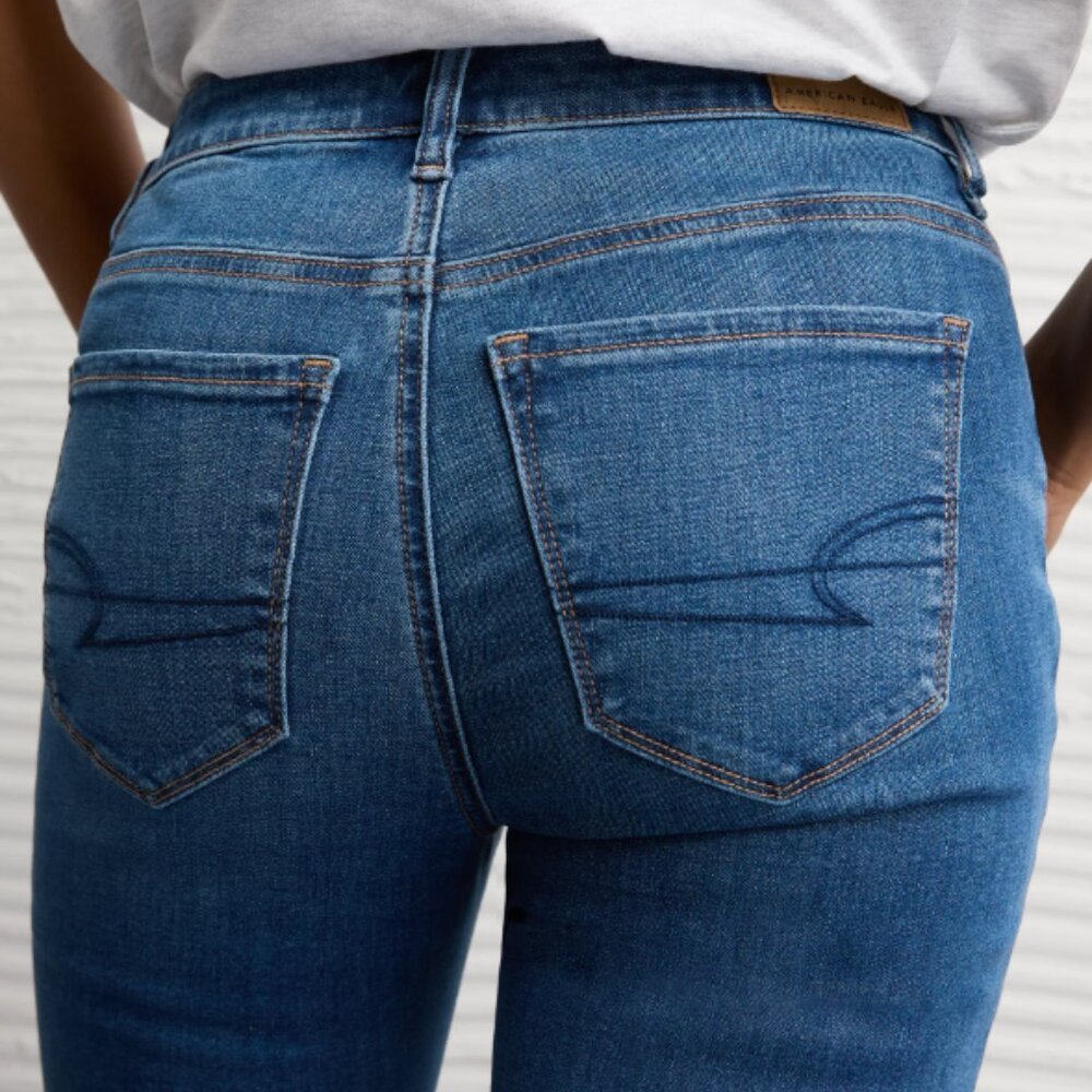 American Eagle Outfitter Next Level Stretch High-waisted Skinny Jeans size 00 - Picture 3 of 7